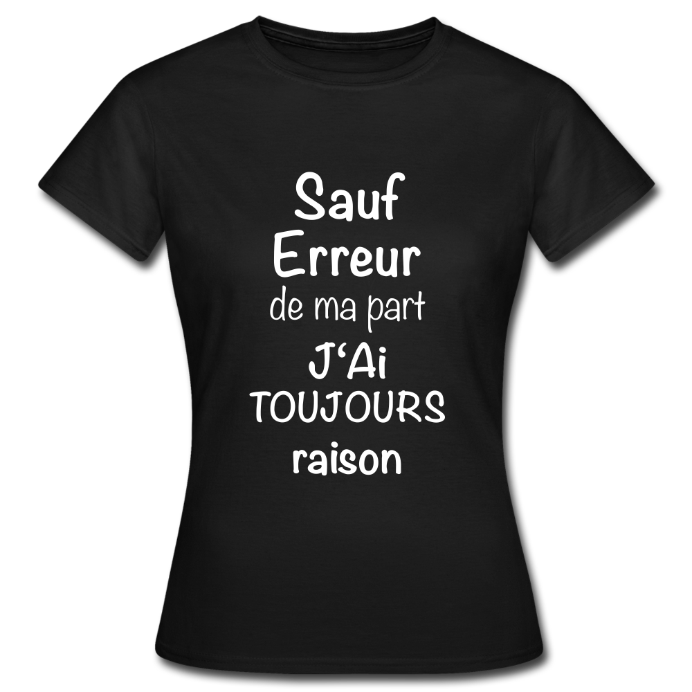 T-shirt Femme - noir