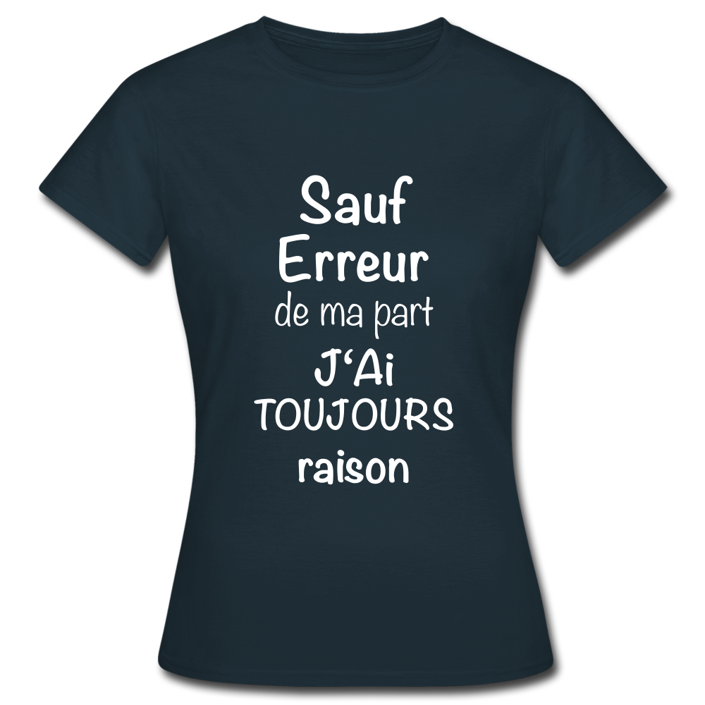 T-shirt Femme - marine