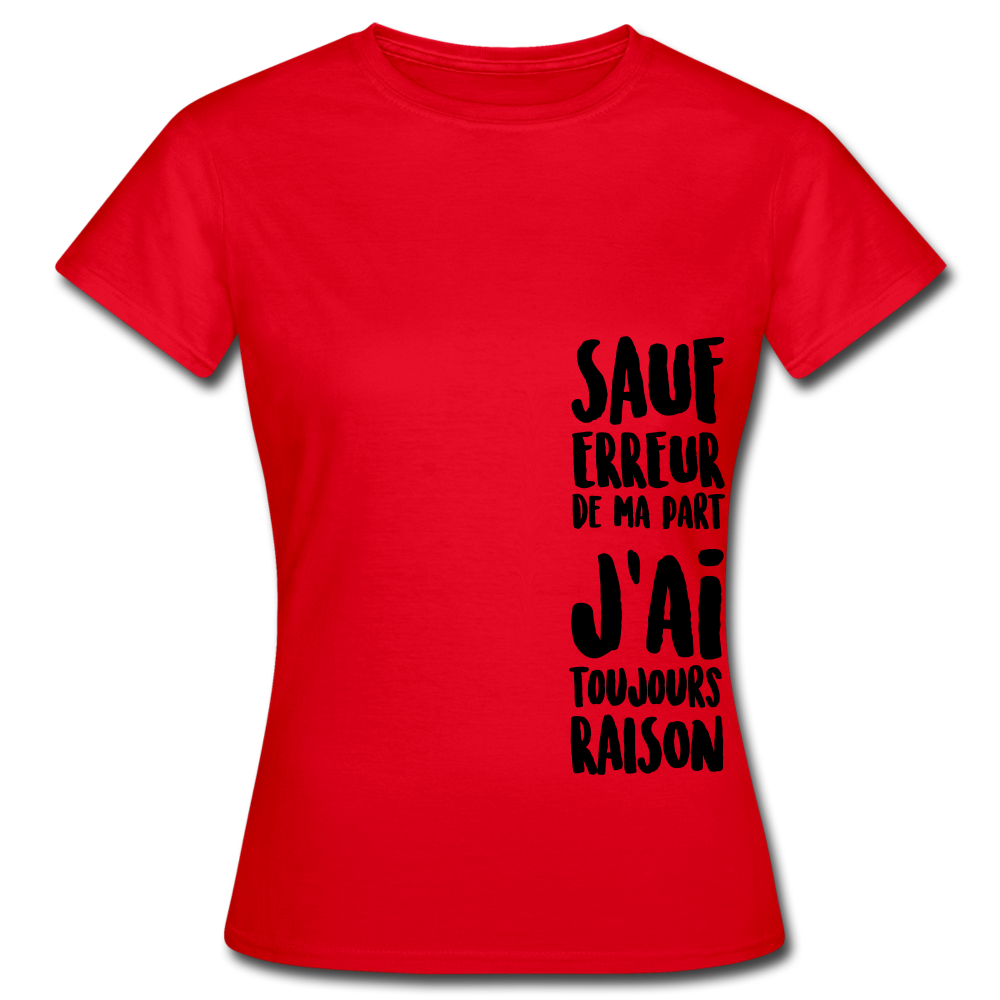 T-shirt Femme - rouge