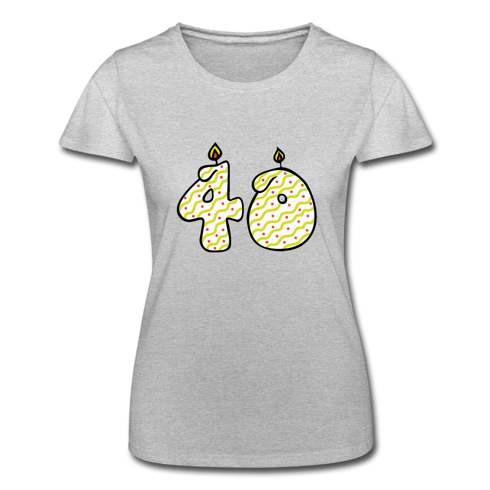T-shirt Femme Fruit of the Loom - gris chiné