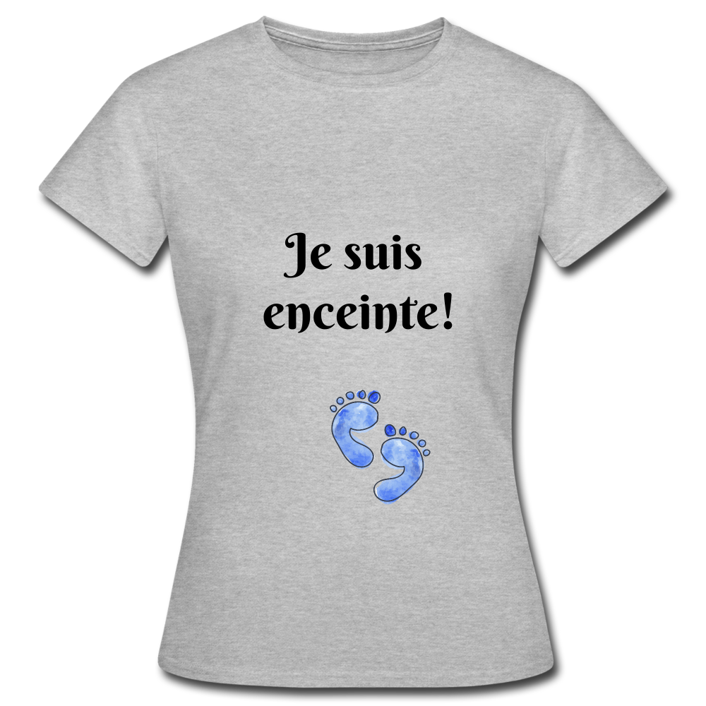 T-shirt Femme - gris chiné